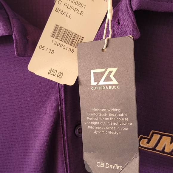 Cutter & Buck Polo Shirt. James Madison University - Picture 3 of 5